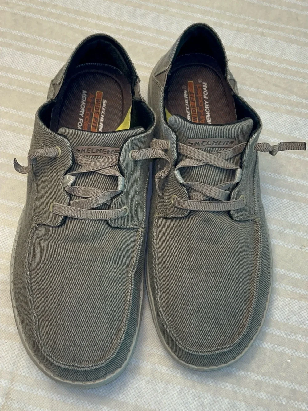Skechers Men's Melson-Volgo slip-on Shoes in Grey Size 12